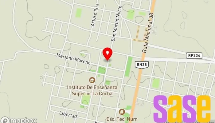 mapa de EDET S.A. - La Cocha Compañía eléctrica en La Cocha