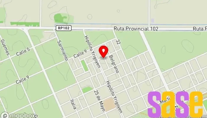 mapa de Eduardo Castex,La Pampa Centro comercial en Toay