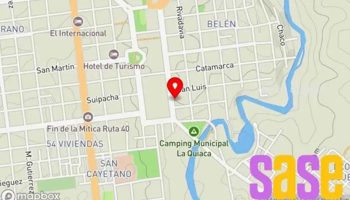 mapa de Ejesa Compañía eléctrica en La Quiaca