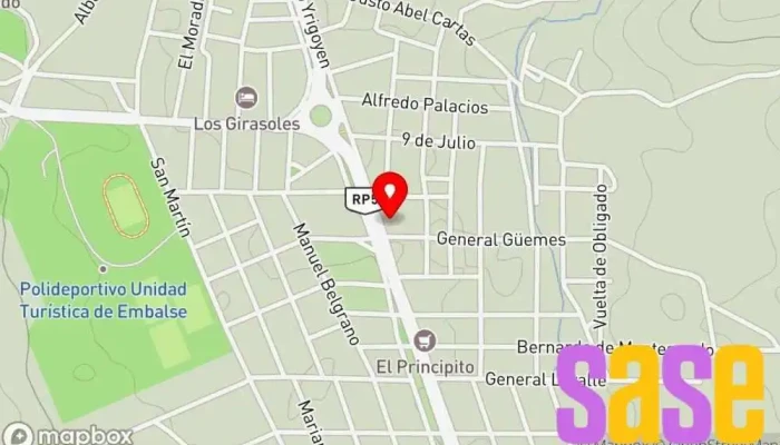 mapa de El Chispa Taller de reparaciones eléctricas en Embalse