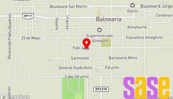 mapa de EL DESAFIO Tienda de iluminación, Tienda de artículos de caza y pesca en Balnearia
