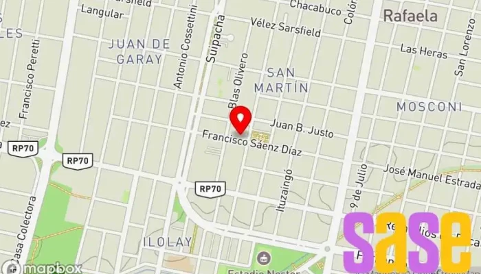 mapa de El Taller del Bosque Taller de reparación de motos en Rafaela