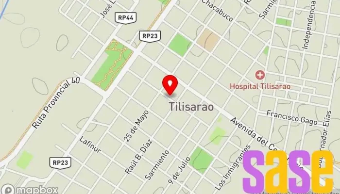 mapa de Elctronica RyV Establecimiento de reparación de artículos electrónicos en Tilisarao