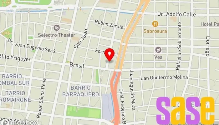 mapa de Elecfra Materiales Eléctricos Tienda de electricidad en Mendoza