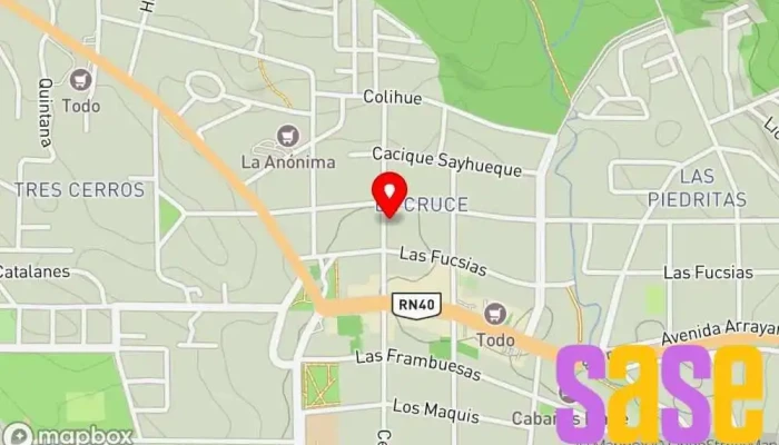 mapa de Electral Tienda de iluminación en Villa La Angostura