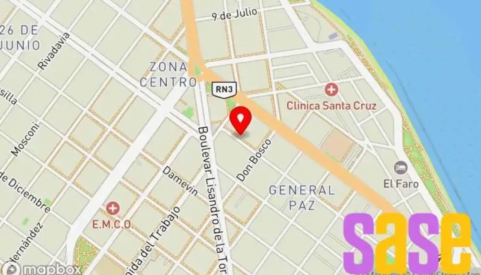 mapa de Electric-Sur Tienda de iluminación en Caleta Olivia