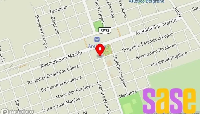 mapa de ELECTRICA AREQUITO  en Arequito