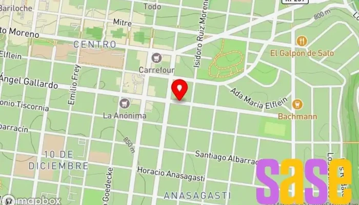 mapa de Eléctrica Sur Tienda de electricidad en San Carlos de Bariloche
