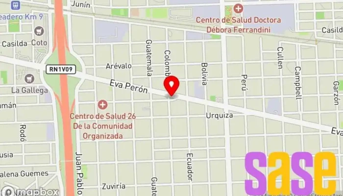 mapa de Electricidad Automotor Maschio Taller de reparación de automóviles en Rosario