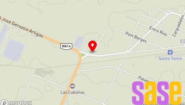 mapa de Electricidad Automotor Meza Taller de reparaciones eléctricas en Santo Tomé