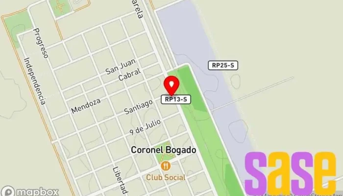 mapa de Electricidad Bernardini Tienda de electrónica en Coronel Bogado