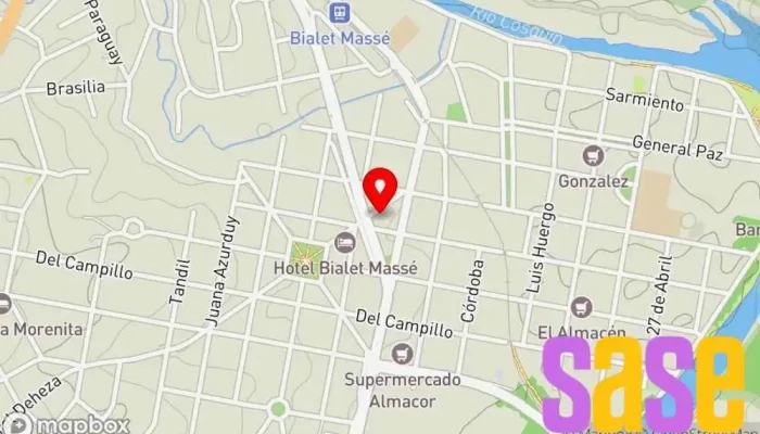 mapa de Electricidad Bialet Tienda de componentes electrónicos en Bialet Massé