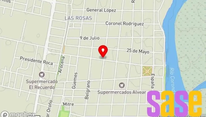 mapa de Electricidad Centro de Juan Carlos Monti Tienda de componentes electrónicos en Coronda