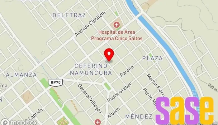 mapa de Electricidad del Automotor Calquín Centro comercial en Cinco Saltos