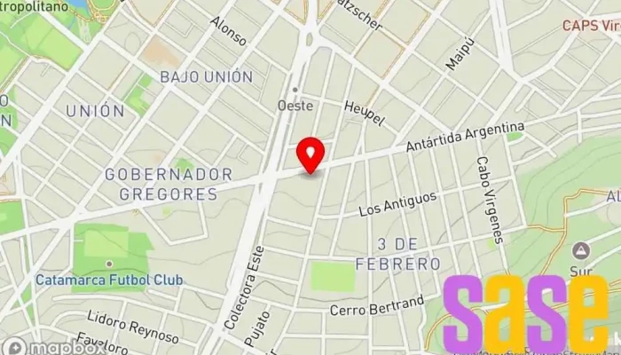 mapa de Electricidad del automotor RIVADAVIA Taller de reparación de automóviles en Caleta Olivia