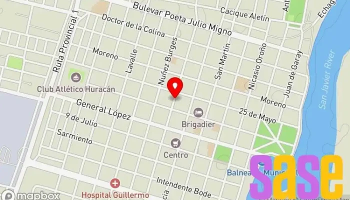 mapa de Electricidad Der  en San Javier