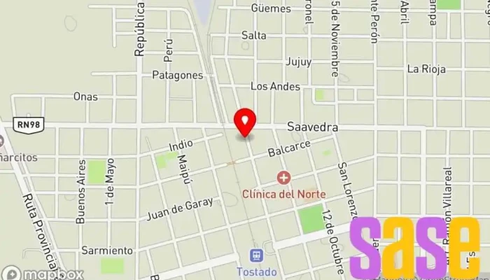 mapa de Electricidad En Tostado  en Tostado