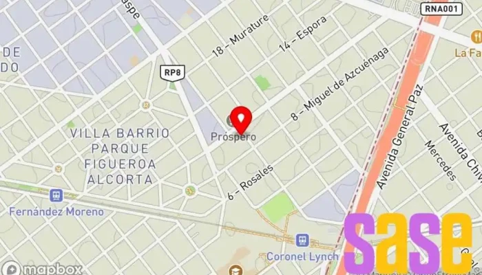 mapa de Electricidad Lynch S.R.L. Tienda de electricidad en Villa Lynch