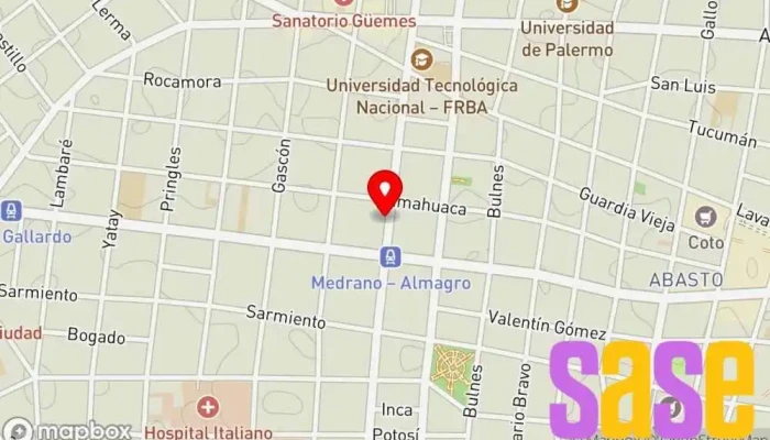 mapa de Electricidad Medrano Tienda de electricidad en AAV