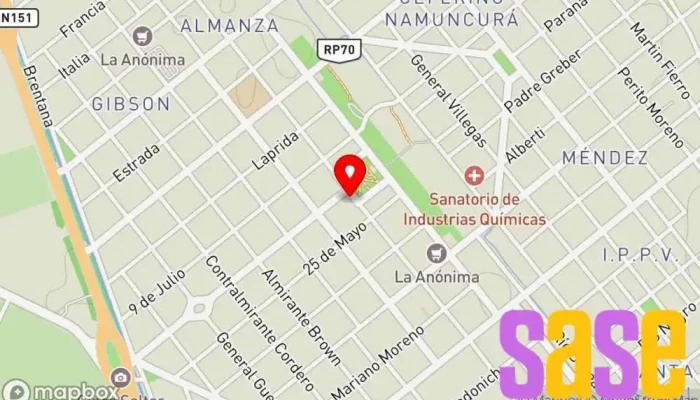 mapa de Electricidad San Martin Electricidad del Automovil Tienda de repuestos para automóviles en Cinco Saltos