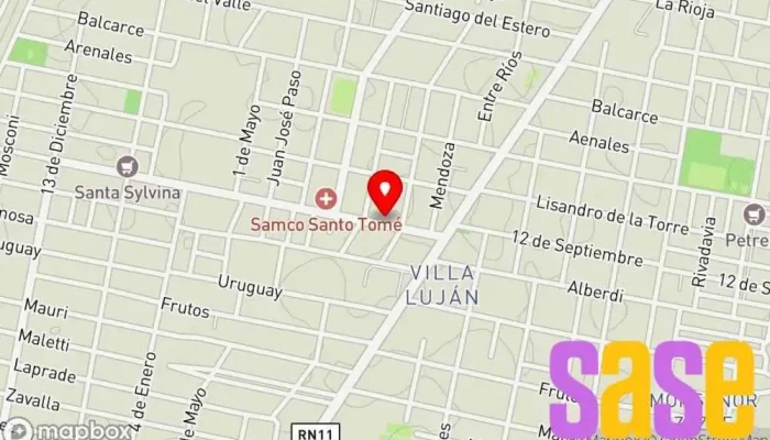 mapa de Electricidad Santo Tome Tienda de componentes electrónicos, Tienda de iluminación en Santo Tomé