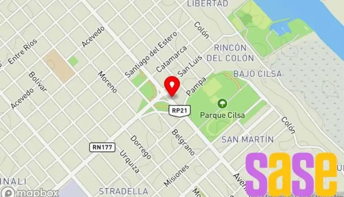 mapa de ELECTRICIDAD SERET Tienda de electricidad, Tienda de iluminación en Villa Constitución