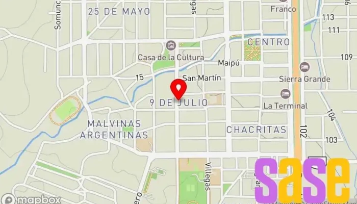 mapa de Electricidad SG Electricista en Sierra Grande