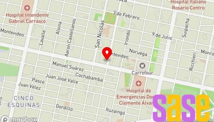 mapa de Electricidad Total Tienda de electricidad, Tienda de iluminación en Rosario