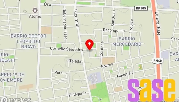 mapa de Electricidad y mecanica automotor Taller de automóviles en Chimbas