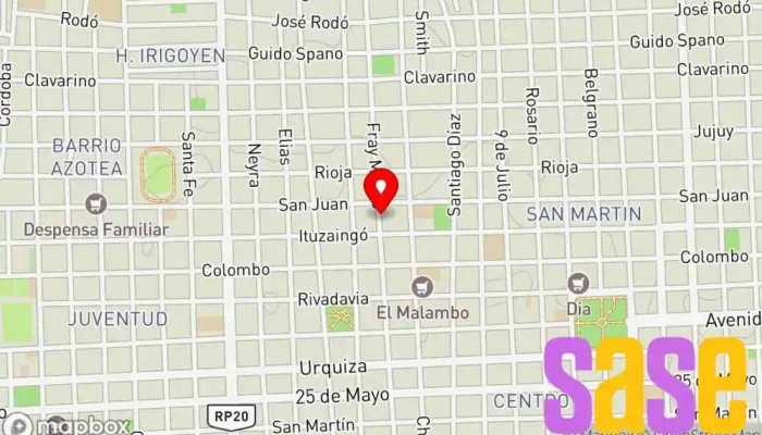 mapa de Electro 232 Tienda de iluminación, Tienda de electrónica en Gualeguaychú