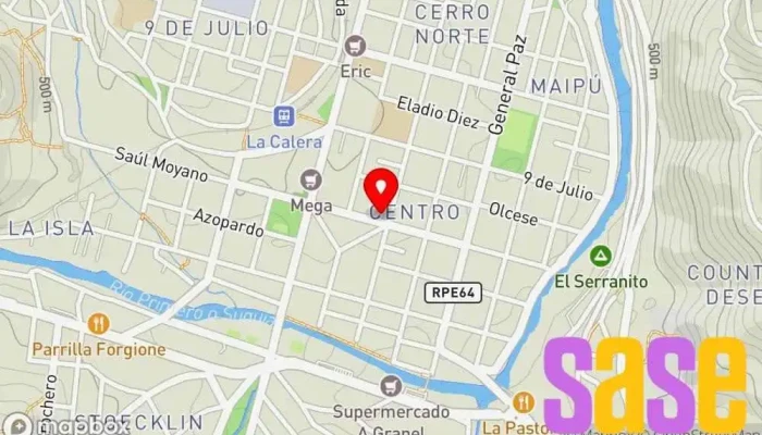 mapa de Electro Andino Tienda de iluminación en La Calera