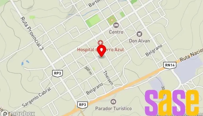 mapa de Electro Azul Tienda de herramientas en Cerro Azul