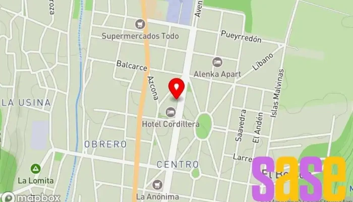 mapa de Electro Bolson Comercio en El Bolsón