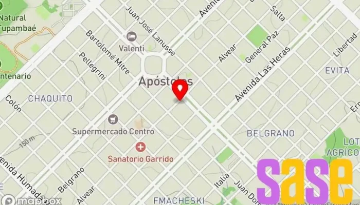 mapa de Electro Centro Tienda de electricidad en Apóstoles