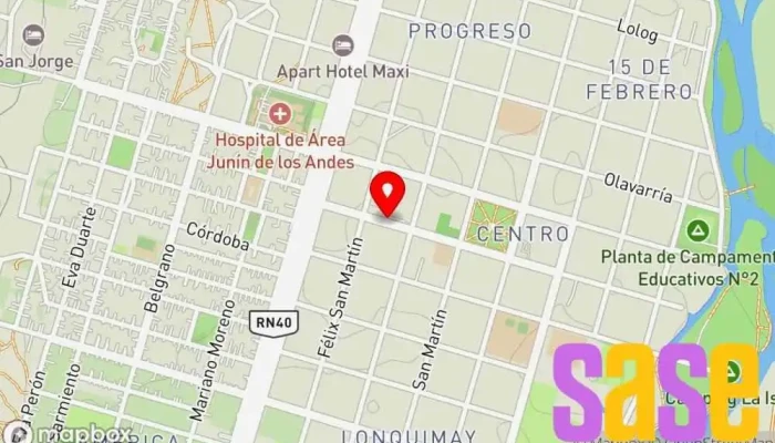 mapa de Electro Ciudad Tienda de electricidad en Junín de los Andes