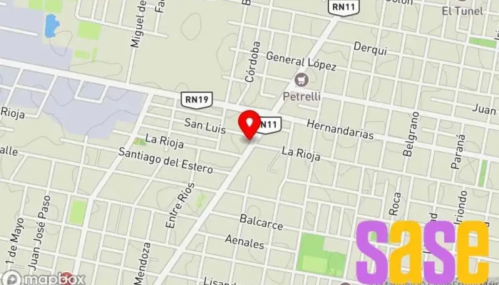 mapa de ELECTRO COMERCIAL electricidad Tienda de electricidad en Santo Tomé