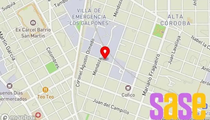 mapa de Electro Córdoba S.A. Fábrica en Córdoba