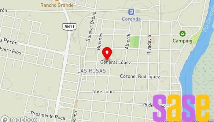 mapa de Electro Coronda Tienda de artículos para el hogar en Coronda