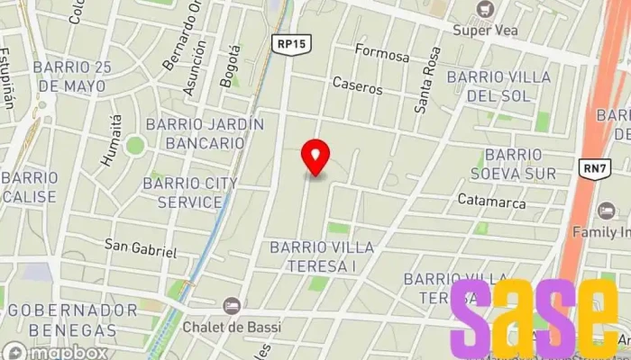 mapa de Electro Cuyo S.A. Comercio en Godoy Cruz