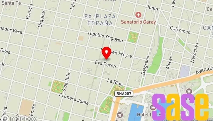 mapa de Electro Distribuciones Tienda de electricidad en Santa Fe de la Vera Cruz