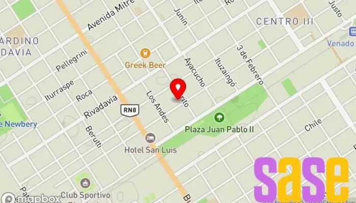 mapa de Electro Fuentes Electricista en Venado Tuerto