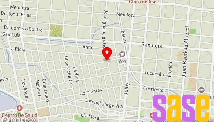 mapa de Electro Gorriti Tienda de repuestos para automóviles, Tienda de electricidad en Salta