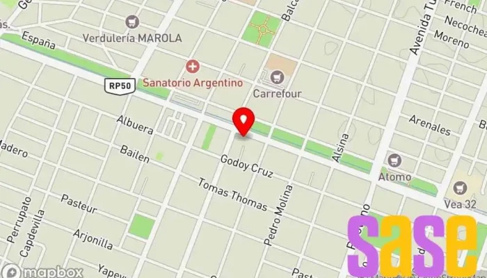 mapa de Electro Hermoso Tienda de componentes electrónicos en San Martín