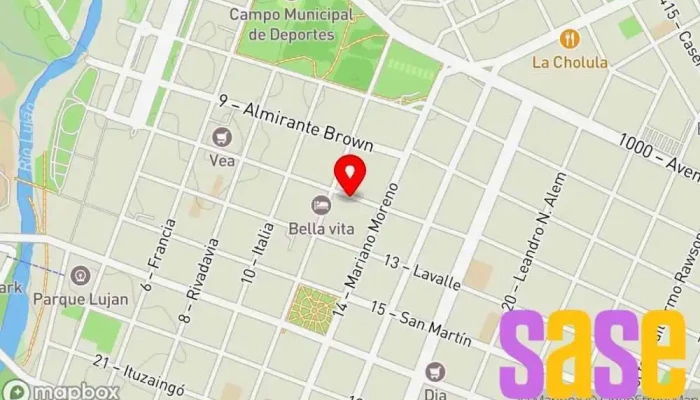 mapa de Electro Iluminación Tienda de iluminación, Tienda de electricidad en Luján