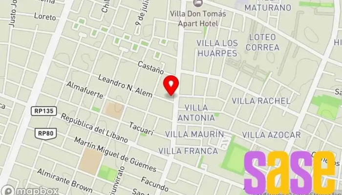 mapa de ELECTRO JUNIORS Taller de reparación de automóviles en Rawson
