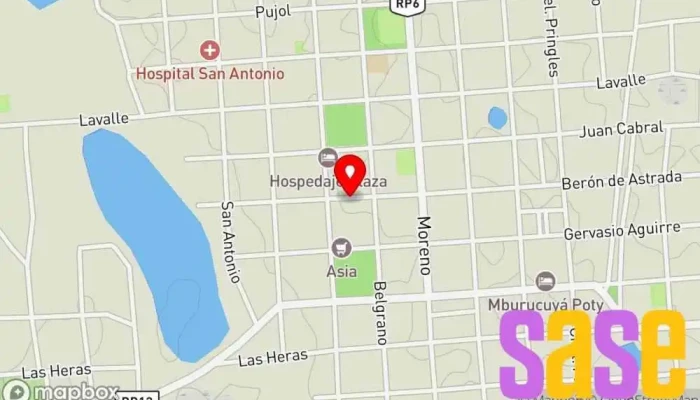 mapa de Electro Mburucuya  en Mburucuyá