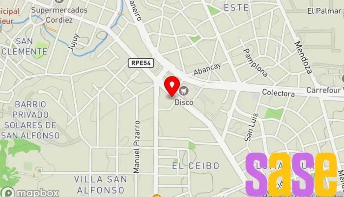mapa de Electro Mundo Tienda de electricidad, Tienda de materiales para la construcción, Electricista, Tienda de iluminación en Villa Allende