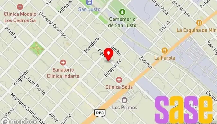 mapa de ELECTRO OESTE Tienda de electricidad, Proveedor de materiales de construcción, Tienda de componentes electrónicos, Proveedor de buzones de correo en San Justo