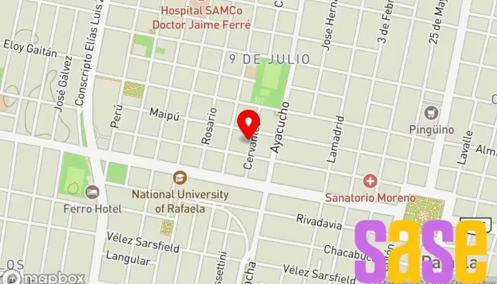 mapa de Electro Rafaela - Materiales eléctricos e Iluminación Tienda de electricidad, Tienda de iluminación en Rafaela