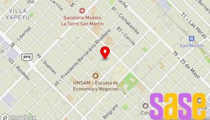 mapa de Electro San Martin Tienda de electricidad en San Martín